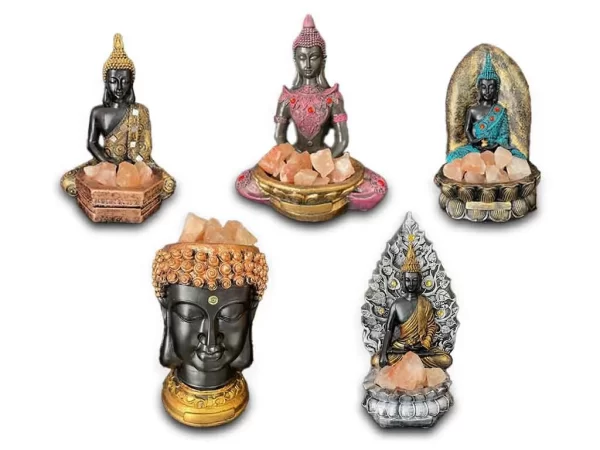 lamparameditacion grande Lamparas de Sal Budas Meditacion grandes 27cm