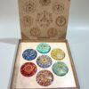Set de Piedra Orgon Grabado 7 Chakras C/Caja