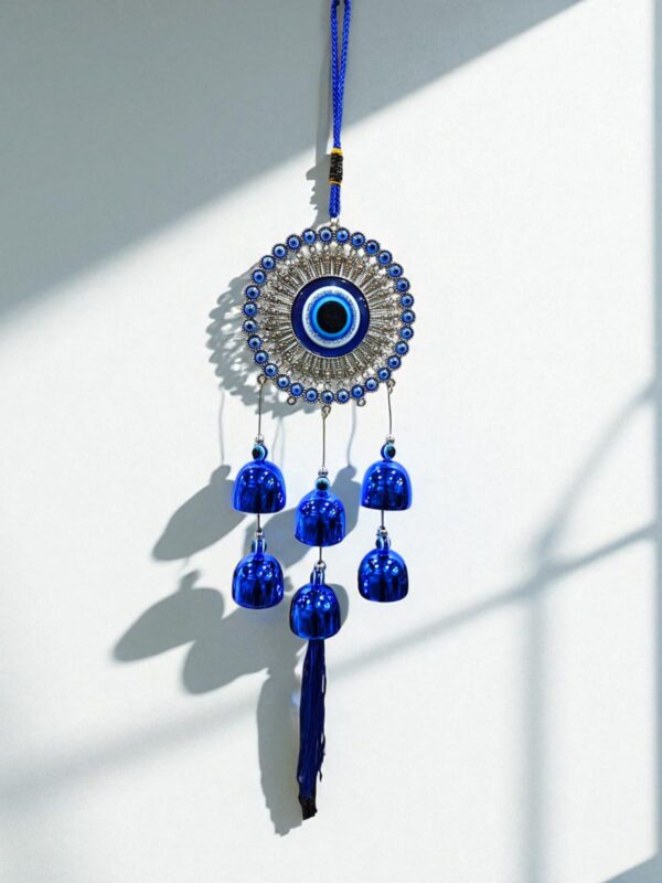 Colgante Llamador 6 Campanas Ojo Turco Mandala