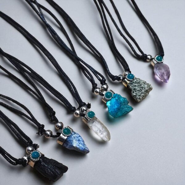 Colgante Collar Regulable Piedra Energetica