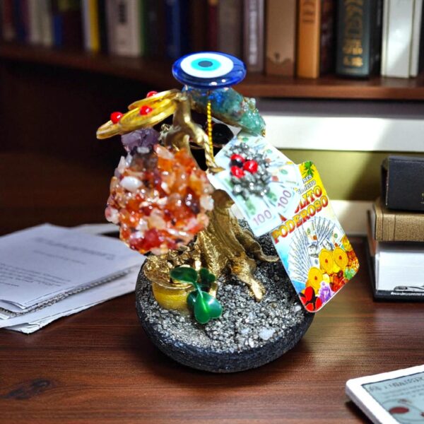 Arbol Bonsai Piedras (Talisman Protector) C/Base Negro