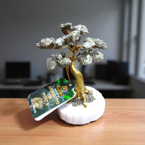 Arbol Bonsai Piedra Pirita (Talisman de la Fortuna)