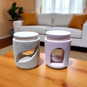 Hornito Ceramico n4 Hojas/Circulo  N13