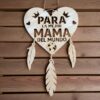 Colgante MDF Corazon Mediano "Dia de la Madre"