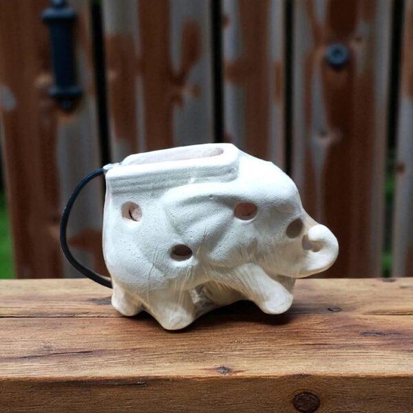 Lampara de Sal Cuenco Elefante mini