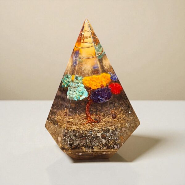Piramide Orgon Cobre Base Hexagonal
