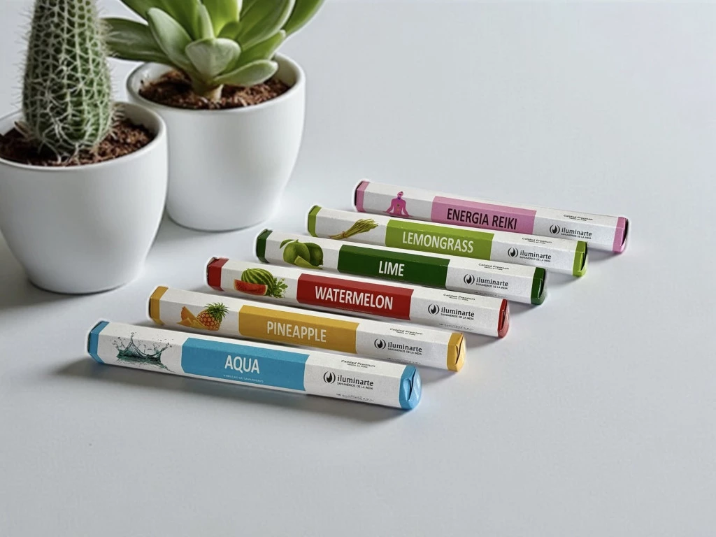 Sahumerio Hexagonal Linea Blanca x1u