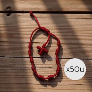 Pulsera Denario Hilo Rojo x50u