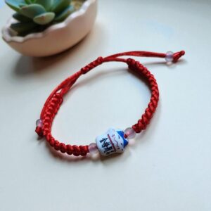 Pulsera Rojo Neko Ceramico