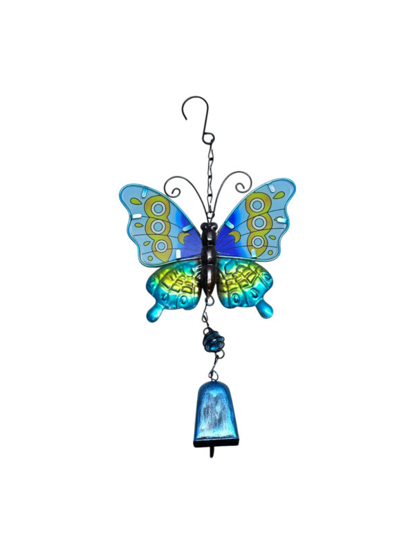 Movil Colgante Llamador Mariposa Vitril con Campana