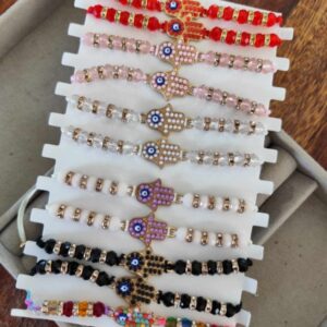 Blister Pulsera Mano Hamsa Strass