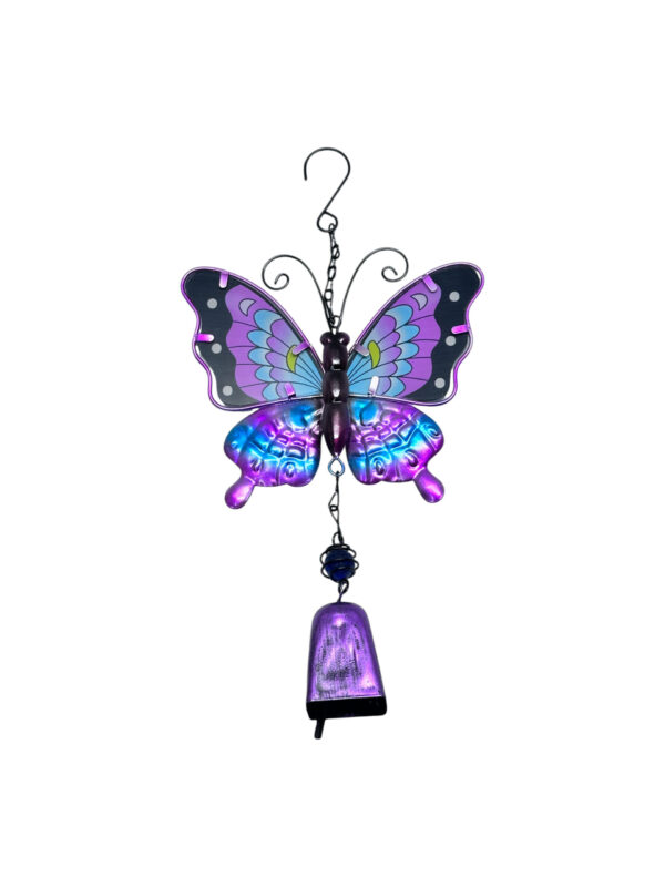Movil Colgante Llamador Mariposa Vitril con Campana