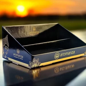 Exhibidor Aromanza Mostrador Negro Luxe
