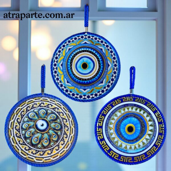 Posa Pava Colgante Ojo Turco Mandala