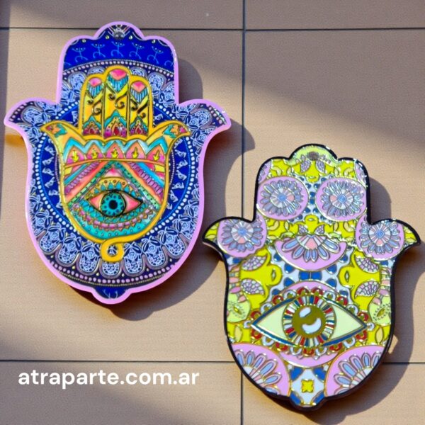 Colgante Mano Hamsa Ceramico