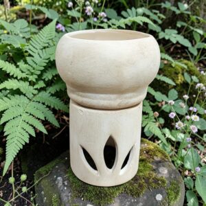 Hornito Ceramico Cilindrico Esfera 2 Piezas G3