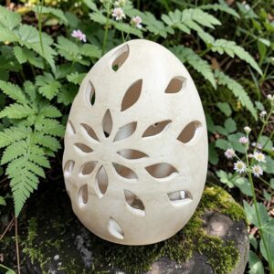 Cuenco Ceramico Para Lampara Huevo Grande