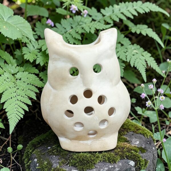 Cuenco Ceramico Para Lampara Buho Grande