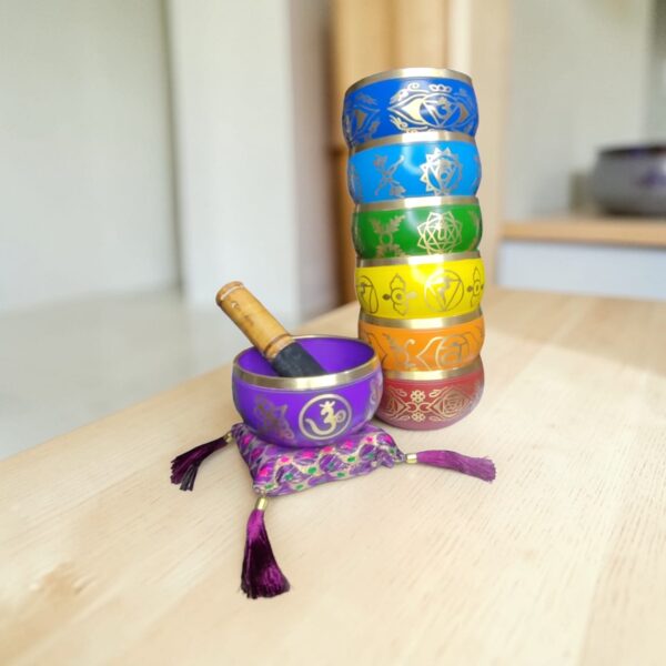 Cuenco Tibetano 7 Chakras Color x1u