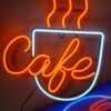 Cartel Neon Cafe 30cm X 30cm