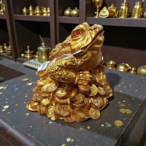 Sapo Feng Dorado de la Fortuna