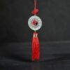 Colgante Rojo Espejo Pakua Median Yin Yang