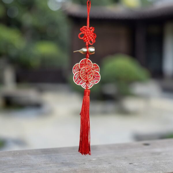 Colgante Rojo Monedas con Calabaza