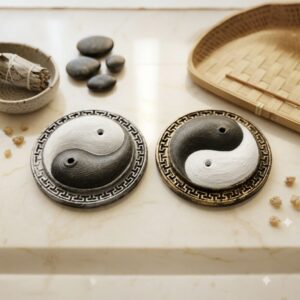 Porta Sahumerio Yin Yang Decorado