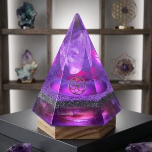 Lampara Orgon Piramide Energetica Base Hexagonal Grande