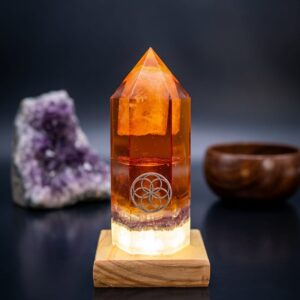Lampara Orgon Piramide Energetica  Base Hexagonal Chico