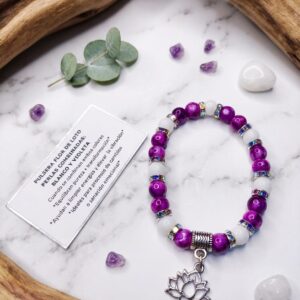 WhatsApp Image 2026-04-18 at 01.43.05 Pulsera Flor de Loto Perla Vidrio 8mm