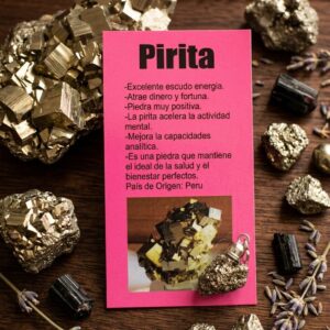 Blister  Dije Piedra Energetica Pirita x12u