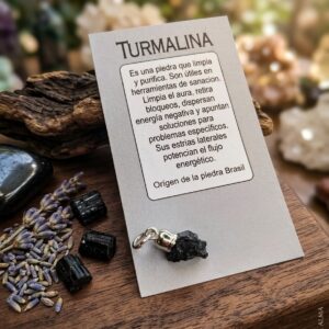 Blister Dije Piedra Energetica Turmalina Negra x12u