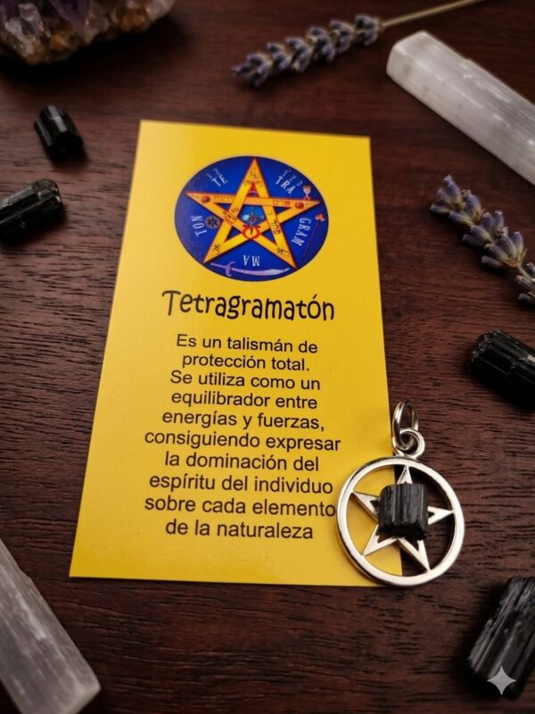 Dije Tetragramaton + Turmalina x1u