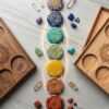 Set de Piedra Orgon Grabado 7 Chakras C/Caja