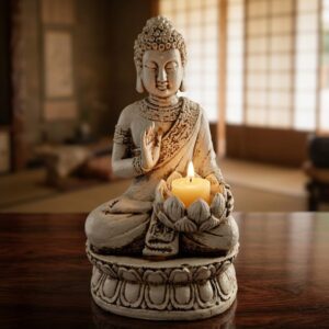 Buda Proteccion Porta Vela 25cm