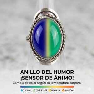 Anillo Alpaca Regulable Piedra del Humor