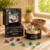 Vela Aromanza Organica con Cristales