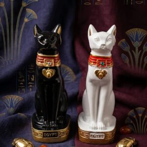 Gato Egipcio Chico Decorado 22cm