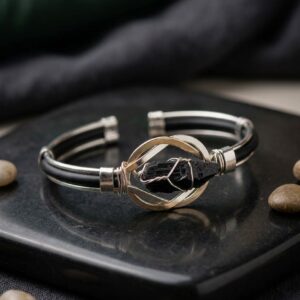Pulsera  Regulable Piedra Energetico Rustico