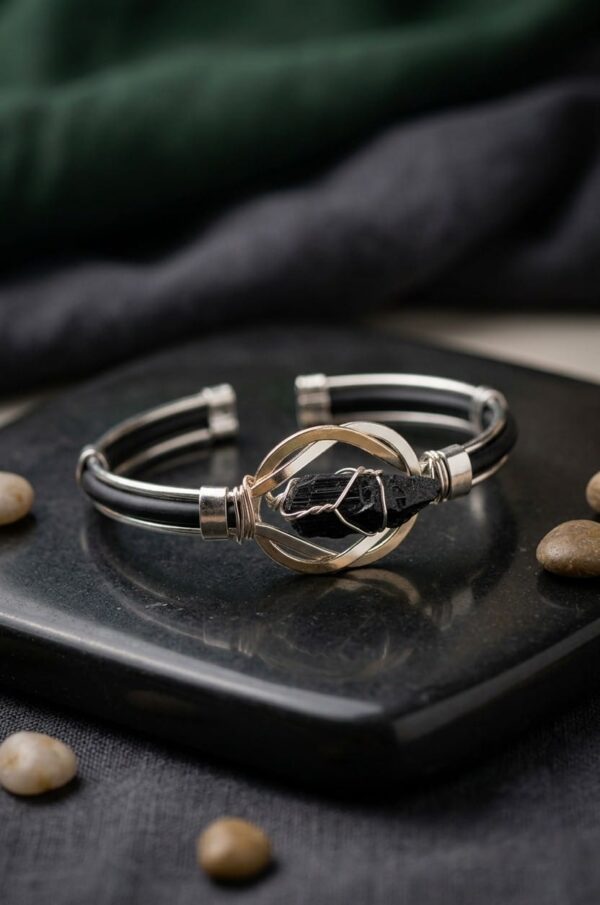 Pulsera  Regulable Piedra Energetico Rustico