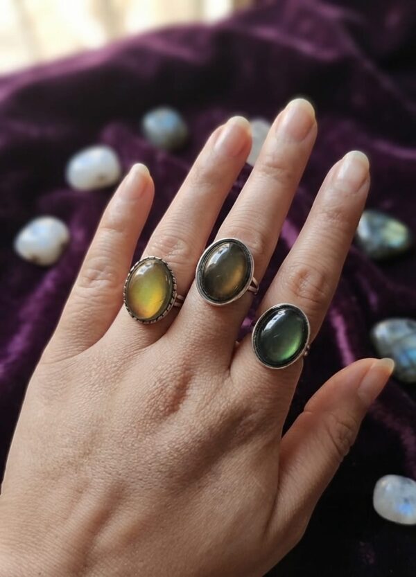Anillo Piedra del Humor Regulable
