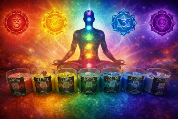 Vela Aromatica Frecuencia de Chakras